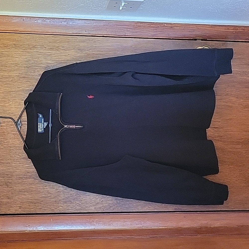 Men's 1/4 Zip XXL Black Ralph Lauren Sweatshirt